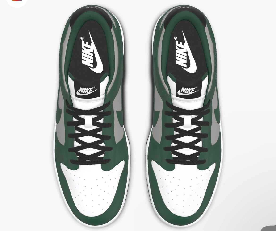 Custom TTF Nike Dunks Lows “Clovers”