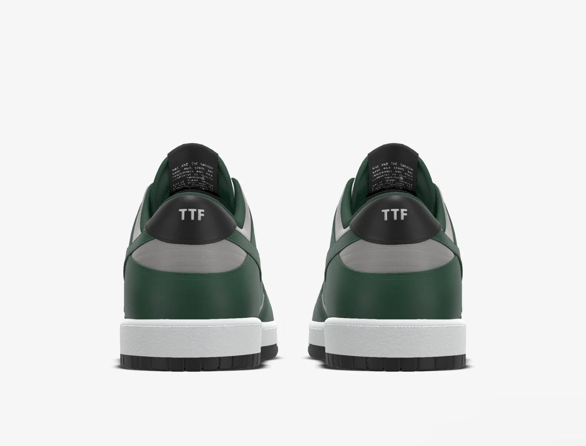 Custom TTF Nike Dunks Lows “Clovers”