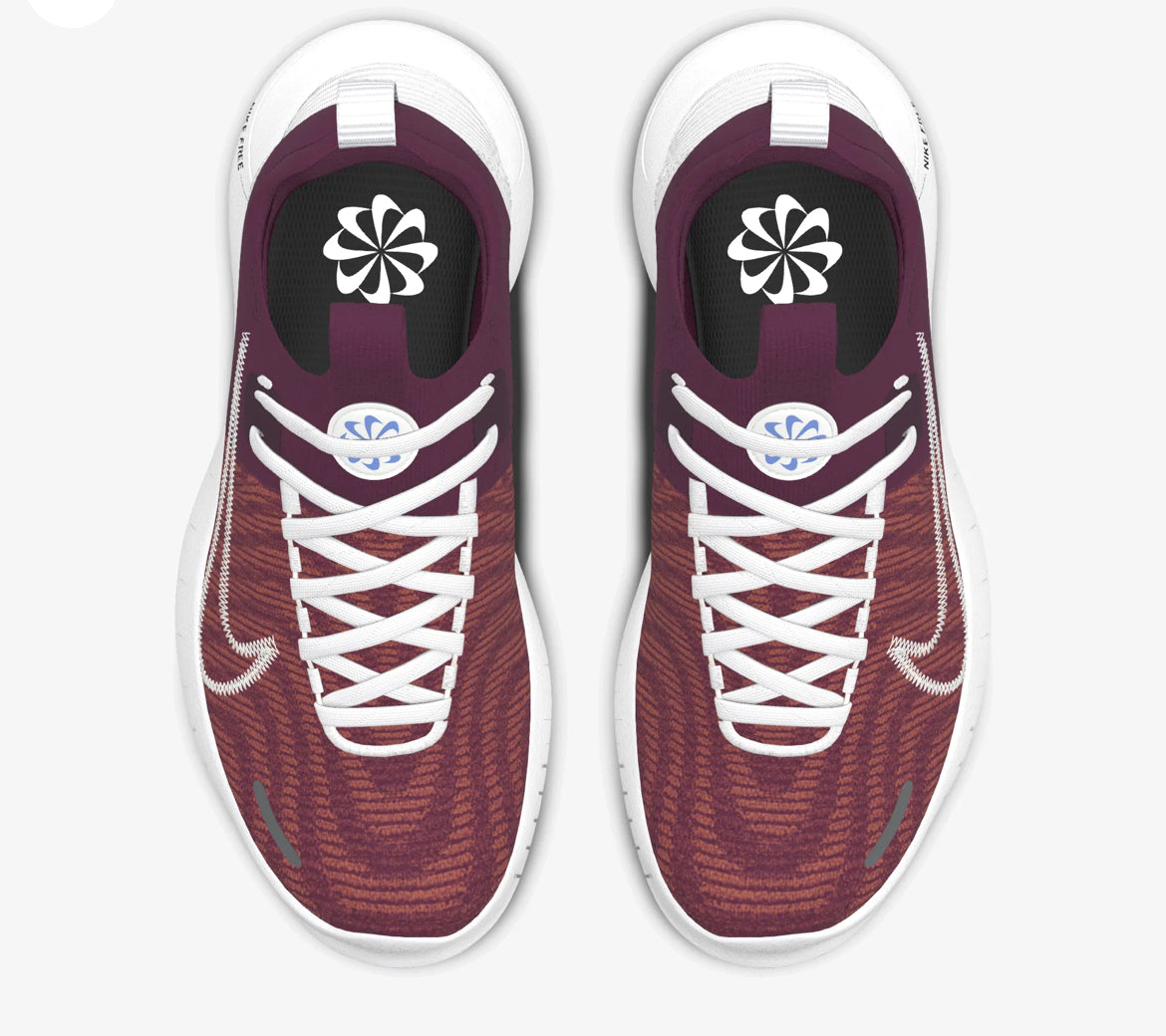 Custom Burgundy Nike Free RN